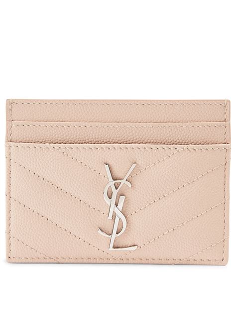 ysl card wallet pink|YSL monogram wallet.